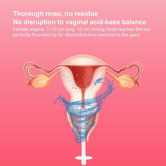 Multifunctional Intimate Cleaner 350ML - Enema Kit & Vaginal Irrigator with Travel Bag, BPA-Free Pump Sprayer for Personal Cleansing, Leak-Proof & Easy-Press Design (350ML+1Nozzle)
