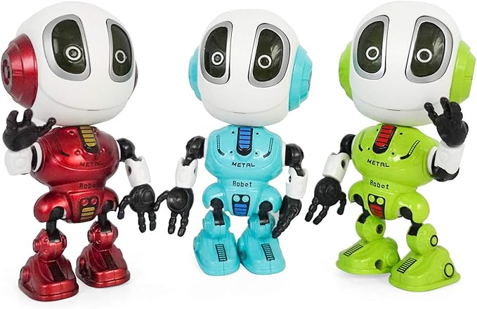 Talking Robot for Kids Toy - Mini Robot Toys That Repeats What You Say, Robots Toys for 4 5 6 Year Old Girls and Boys, Stocking Stuffers for Boys and Girls (Red)