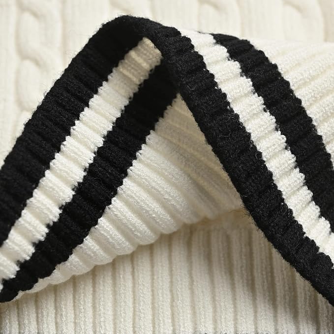 Women's Sweater Vest,Y2K Sleeveless Pattern Preppy Style Knitted Crop Tank Top for Girl