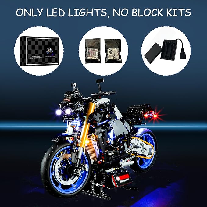 LED Light Kit for Lego 42159 MT-10 SP Set, Compatible with Lego 42159 Building Blocks Model(Not Include Blocks Set)