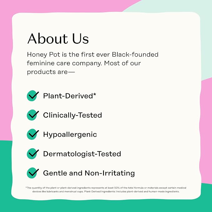 The Honey Pot Company - Herbal Pads for Women - Organic Incontinence Daytime w/Wings. Infused w/Essential Oils for Cooling Effect & Postpartum Essentials - Feminine Care - 16ct.