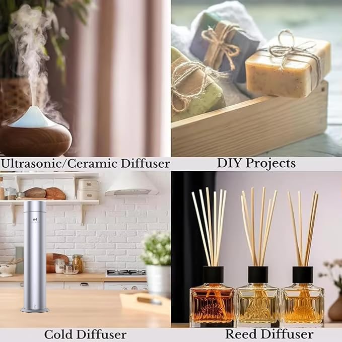 Minhal Diffuser Oil 120ml – Hotel Collection Scent – Inspired by Iris de Nuit Perfume – Rose, Narcissus, Patchouli – Luxury Essential Oil for Home – Fragrance Oil for Waterless Diffusers