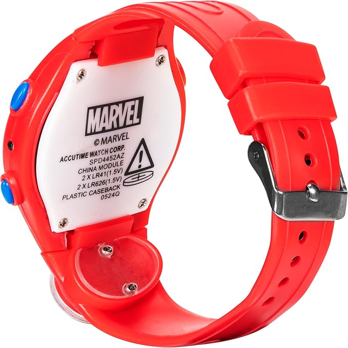 Marvel Spider-Man Kids Watches – Digital Display, Interactive Features, Adjustable Strap, Vibrant Spider-Man Graphics, Durable for Active Kids