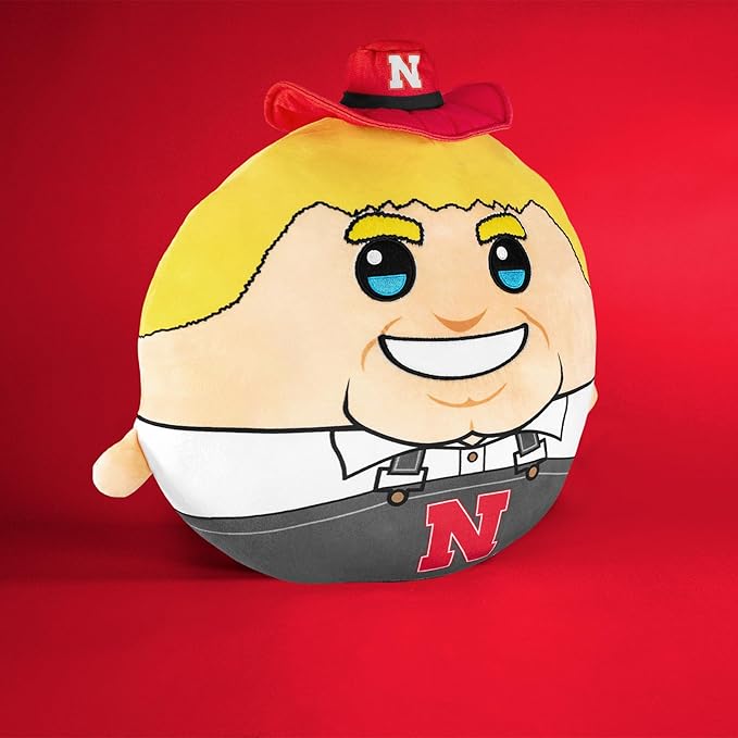 Bleacher Creatures Sleep Squad Nebraska Huskers Herbie 12" Mascot Kiri Cloud Plushie - Official Collegiate Plush