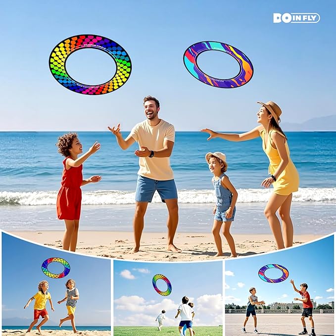 Doinfly【3-Pack Professional Flying Toys - Ultra-Stable & Long Distance Sport Flying Equipment for Outdoor Games, Pool, Beach, Backyard Fun | Adults & Kids Family Toy (Gradient Series)