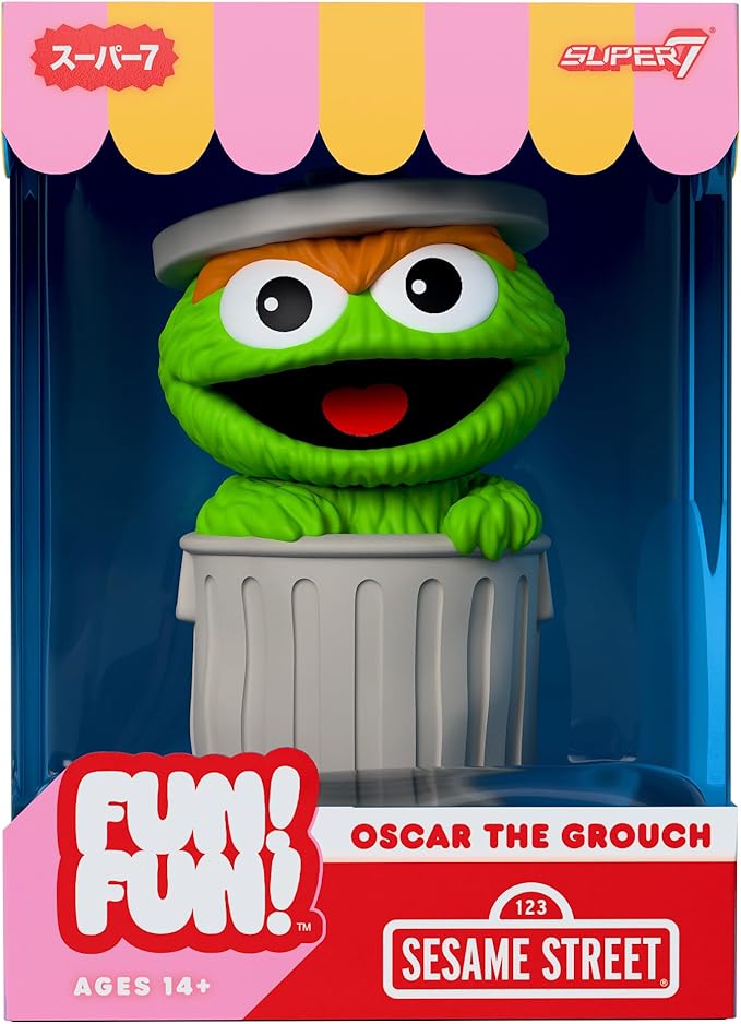 Super7 Sesame Street Fun! Fun! Wave 01 - Oscar The Grouch Action Figure
