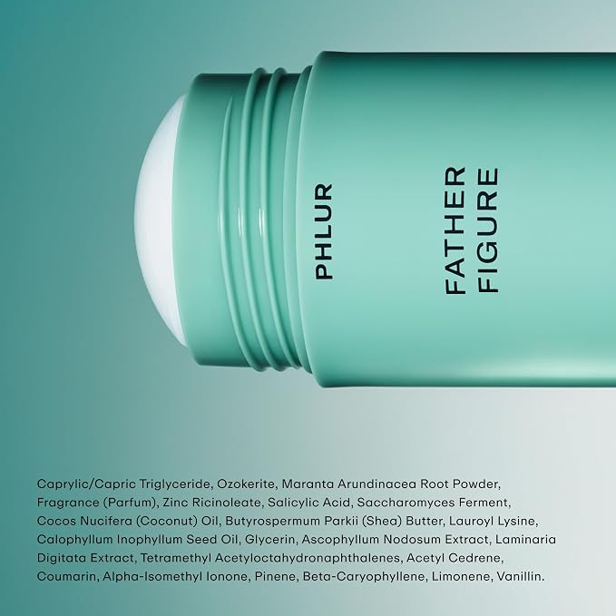 PHLUR Vanilla Skin & Father Figure Deodorant Set, 1.76 oz Each | Aluminum Free Deodorant for Women & Men, Long Lasting Odor Protection, Deodorant Stick