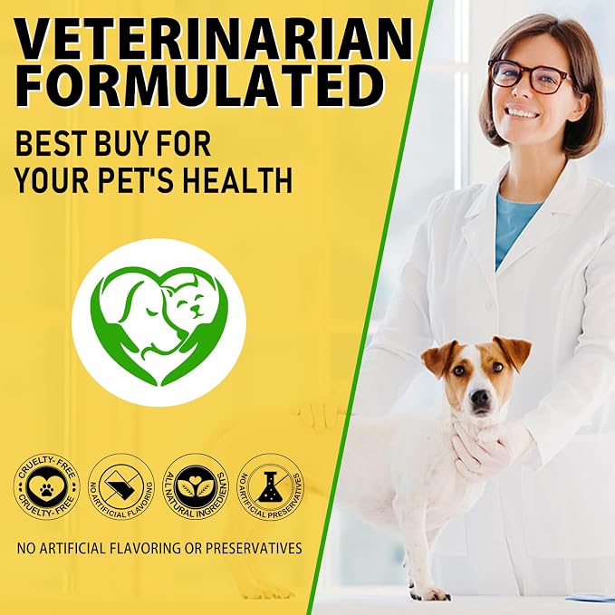 Natural Yeast Infection Treatment for Dogs, Dog Ear Infection Treatment, Dog Allergy Relief, Helps to Support Itch Relief, Inflammation Relief & More, Ear Infection Treatment for Dogs - 2 fl oz