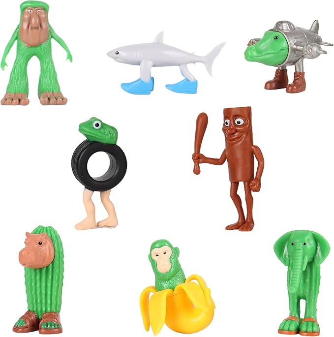 QYN Italian Brainrot Toys Tralalero Tralala Toy Italian Brainrot Meme Shark Figures Toys Collectible Animals Figurine Doll Gifts for Fans