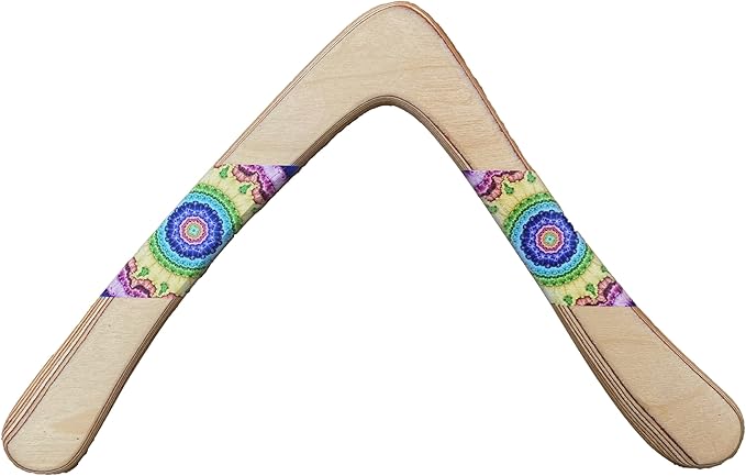 Colorado Boomerangs Eagle Colorful Wooden Boomerang Made in The USA Real Hand Crafted Wooden Boomerangs for 30 Years! (Right Handed)