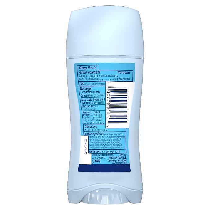 Secret Fresh Antiperspirant Deodorant for Women, 72hr Freshness on the Rocks with Pro-Hyaluronic Acid, Miami Mocktails Edition, Invisible Solid, Lime It Up with Lime & Bergamot Scent, 2.6 oz