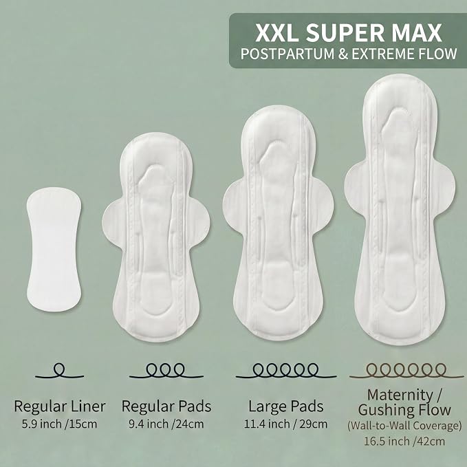 Ultra Thin Pads with Wings 9.5" Plant-Based for Sensitive Skin | 17x drier than cotton, pH-balanced plant-based pads. Invisible fit for leggings & activewear, unscented, sensitive skin, 40ct