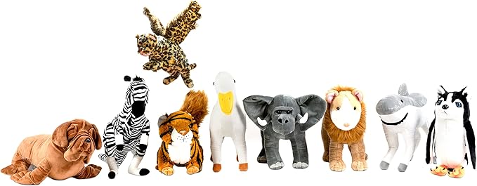 Randimals Zebra Style Kangaroo Plush Stuffed Toy 15”, Soft & Huggable, Premium Quality Hybrid Animal Friend Encourages Adventure & Imagination