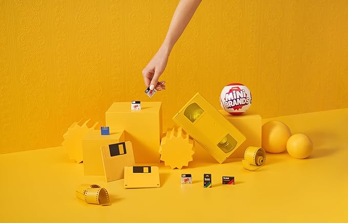 Mini Brands Retro Single Capsule with 60+ Mystery Mini's to Collect, Real Licenses, Rare Collectibles, Blind Pack, Ages 3+