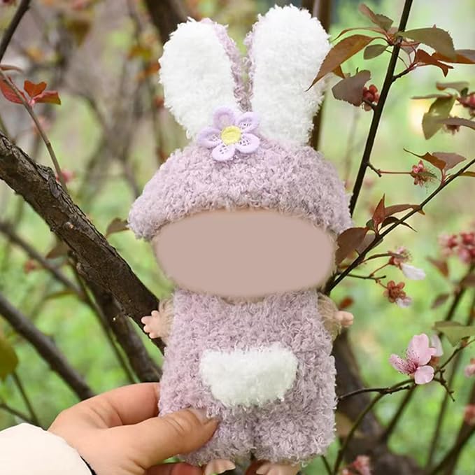 Clothes for 17cm Dolls Cute Animal Clothes Accessories, FashionOutfit Suitable for 6.69inch (17cm) Doll Soft Cotton Clothing Replacement(No Doll)
