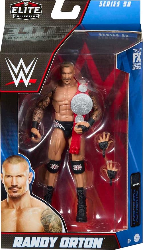 Mattel WWE Randy Orton Elite Collection Action Figure, Deluxe Articulation & Life-like Detail with Iconic Accessories, 6-inch