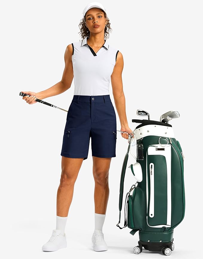 G Gradual Women's 7"/9" Hiking Cargo Shorts Quick Dry Lightweight Golf Outdoor Work Summer Travel Shorts with Pockets