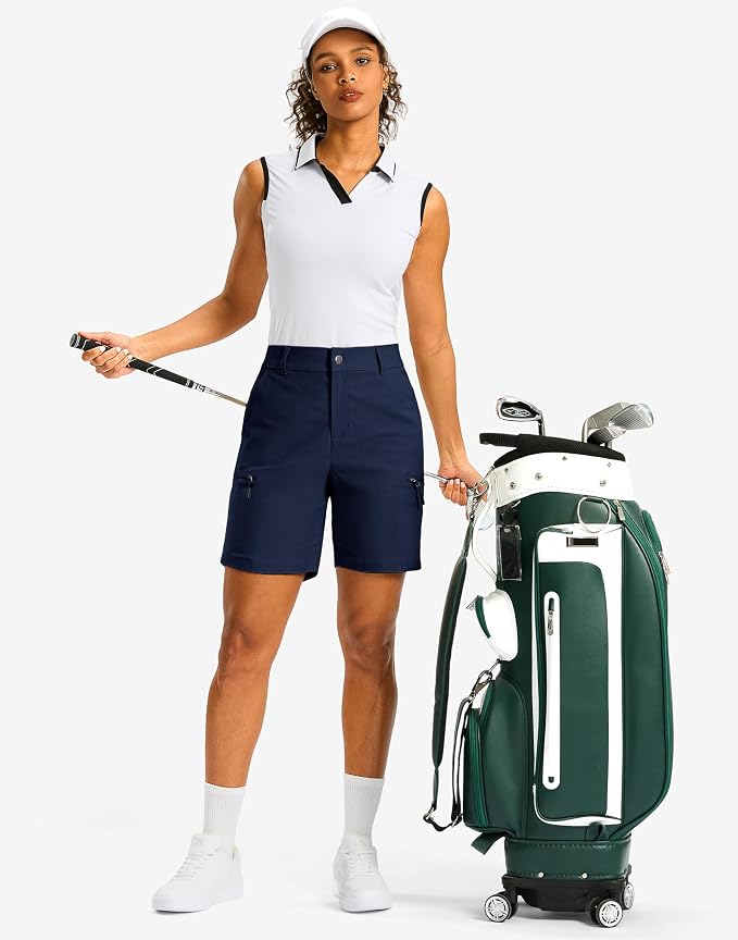 G Gradual Women's 7"/9" Hiking Cargo Shorts Quick Dry Lightweight Golf Outdoor Work Summer Travel Shorts with Pockets