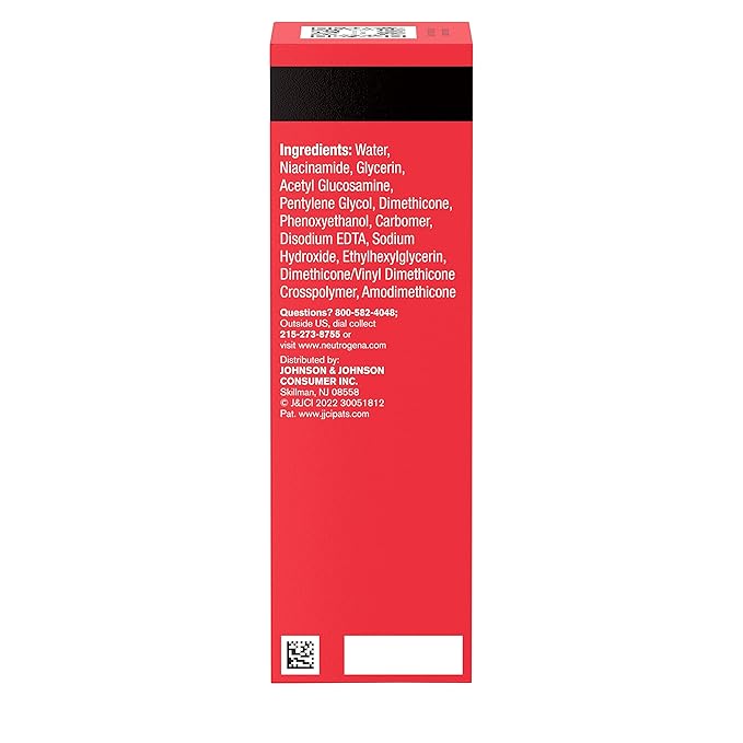 Neutrogena Stubborn Texture Resurfacing Serum With 10% Niacinamide & 4% Neoglucosamine designed for Acne-Prone, Improves Uneven Skin Tone & Refines Texture, Fragrance-Free, 1 fl. oz