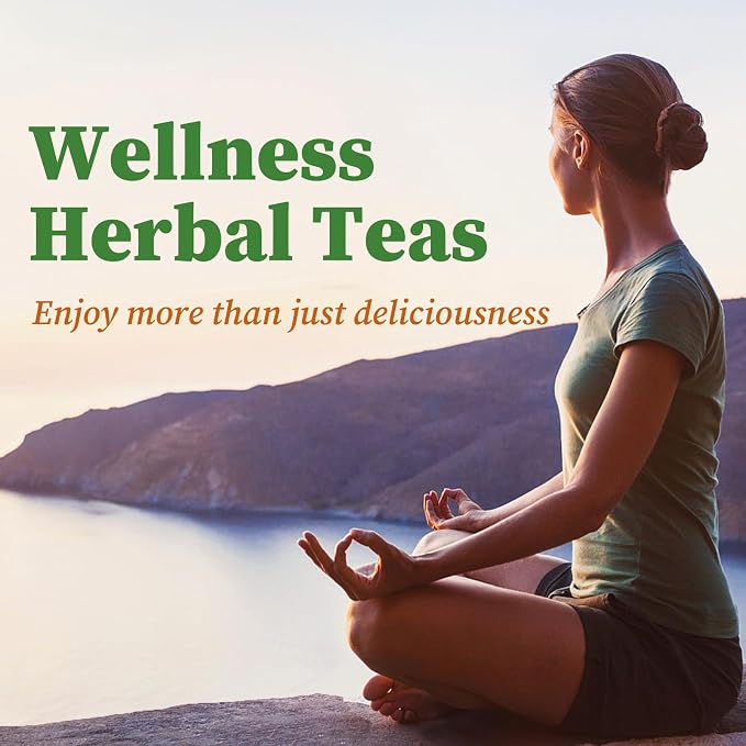 Fullchea - Wormwood Tea Bags, 40 Teabags - Bitter Herbal Tea - Pure Wormwood - Non-GMO - Caffeine-Free - Support Digestion & Well-being