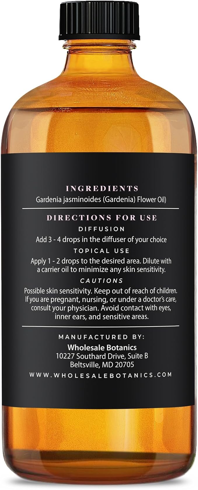Gardenia Essential Oil by Wholesale Botanics | Premium Grade Essential Oil | for Aromatherapy, Soaps, Lotions, & Candles | Vegan & Cruelty Free (16 Fl.Oz.)