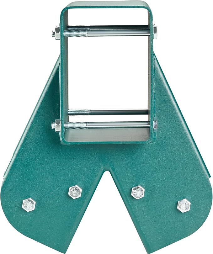 VEVOR Swing Set Brackets, A-Frame Heavy Duty Carbon Steel Swing Hangers with Mounting Hardware, 3-Piece DIY Hanger Sets Bracket with Bolts Included, for 4 x 4 Legs and 4 x 6 Beam, Green