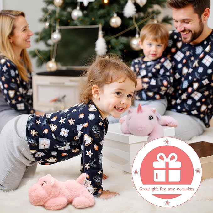 Hippo Stuffed Animal Plush Cute Hippo Plush Toy Ultra Soft Hippo Gifts for Kids Girls Boys 7.8in