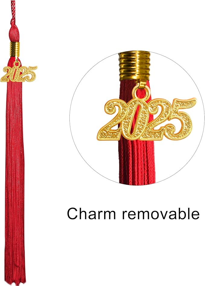 GraduationMall Matte Graduation Gown Cap Tassel Set 2025 for High School and Bachelor