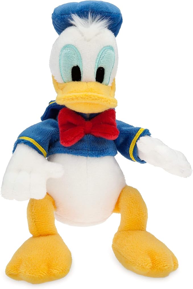 Disney Store Boy's Donald Duck Plush - Mini Bean Bag - 8 Inches, Mickey and Friends, Cuddly Classic Toy Character in Classic Sailor's Outfit, Suitable for All Ages 0+