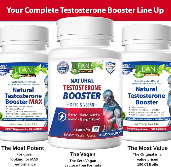 Testosterone Booster for Men, Tongkat Ali DHEA Boron L-arginine Hornygoatweed Zinc Male Enhancing Supplement, Max Libido Muscle Builder Workout Energy Pill w/ Tribulus Terrestris Maca Root, 90 Capsule