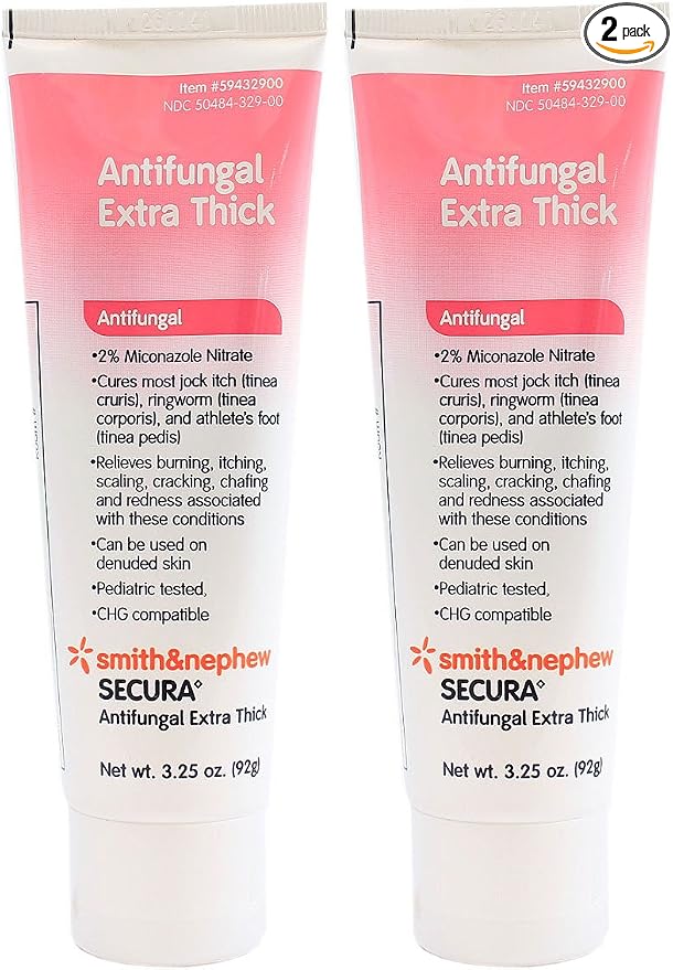 Secura Extra Thick Medicated Cream, 3.25 oz Tube (Pack of 2)