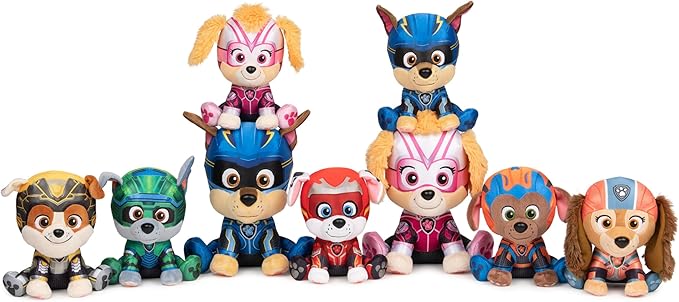 GUND PAW Patrol: The Mighty Movie Chase Stuffed Animal, Officially Licensed Plush Toy for Ages 1 and Up, 6”