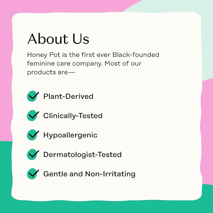 The Honey Pot Company - Herbal Sanitary Pads for Women - Regular Flow w/Wings - Infused w/Essential Oils for Cooling Effect & Organic Cotton Cover - Feminine Care - 20 ct