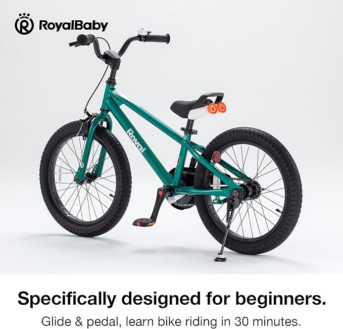 RoyalBaby Kids Bike Freestyle Classic & EZ Balance Pedal Switchable Bicycle, 12 14 16 18 Inch, 3-10 Years Toddler to Big Kids