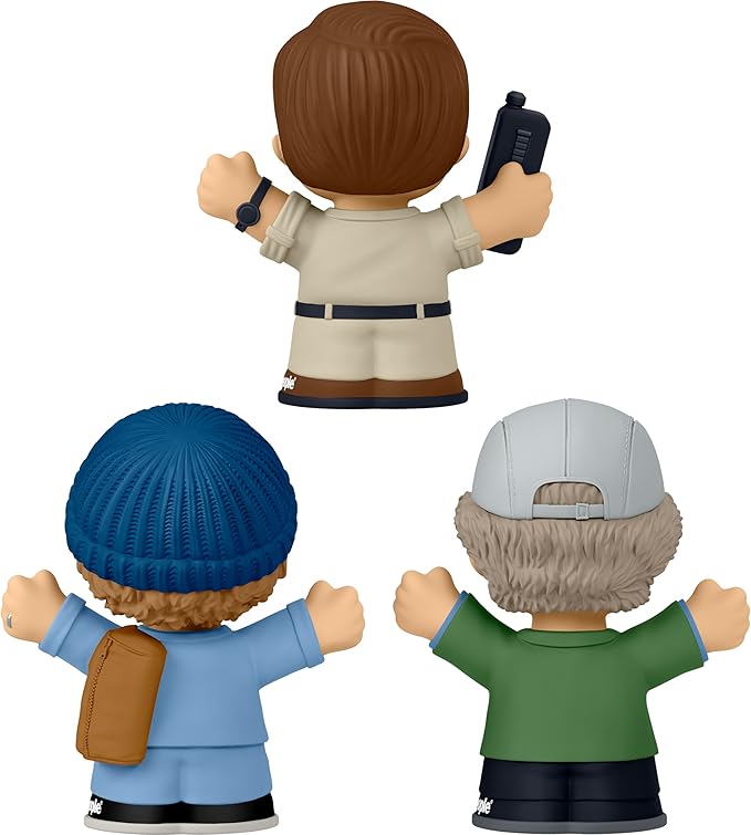 Little People Collector Jaws Movie Special Edition Set for Adults and Fans, 3 Character Figures in a Display Package