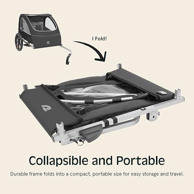Retrospec Rover Kids Bicycle Trailer Single and Double Passenger Children’s Foldable