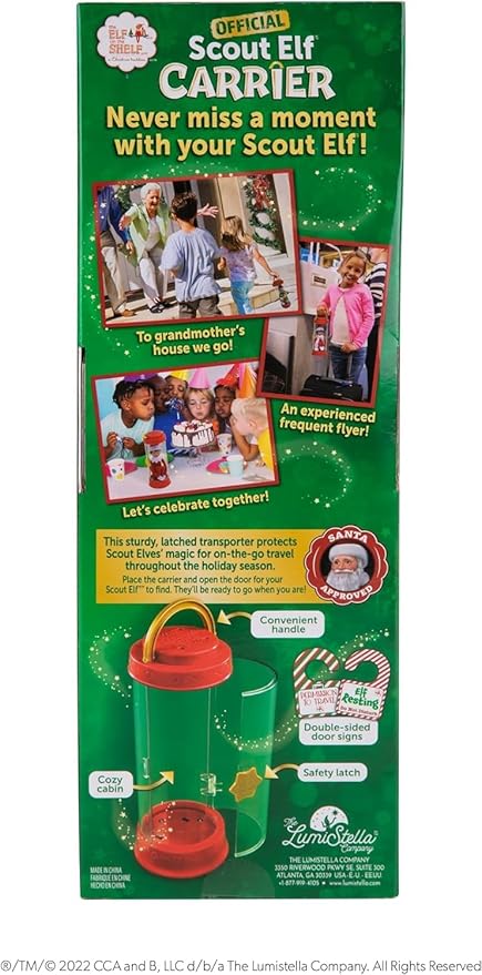 The Elf on the Shelf Christmas Tradition Box Set with Elf (Blue Eyed Girl), Story Book and Scout Carrier (Multi-Item Bundle)