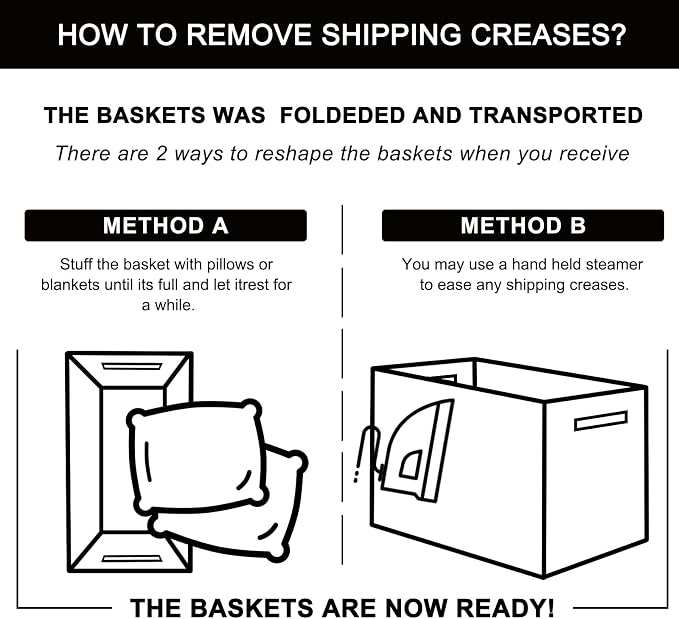OIAHOMY 75L Large Blanket Basket, Storage Baskets with Handle, Rectangle Woven Cotton Rope Basket, Toy Organizer Bins, 22" x 17"x 12" in,Charcoal Black