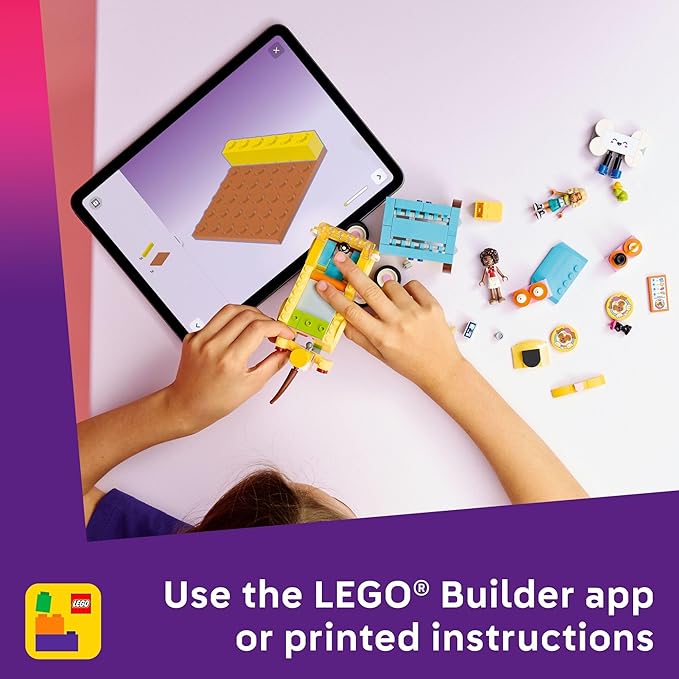 LEGO Friends Pet Accessories Van Building Toy for Girls & Boys - Pretend Play Set for Kids, Ages 6+ - W/Nova & Aliya Minidolls, 3 Pet Figures, & Accessories - Gift Idea for Birthdays - 42678