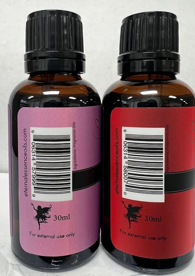 Eternal Essence Oils 2 Pack 30ml Premium Fragrance Oil - Forever Yours & Secret Crush - for Candle, Soap Making, Aromatherapy, Diffusers, Home Care, & Humidifiers