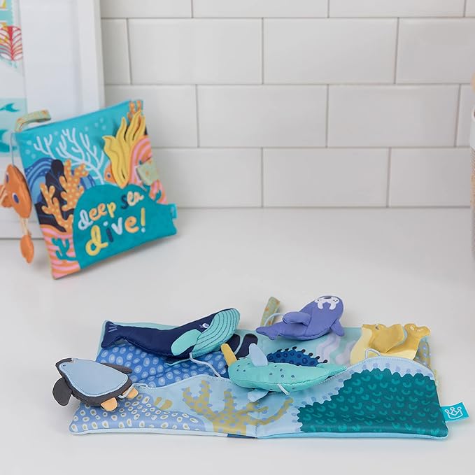 Manhattan Toy Arctic Adventure Machine Washable Soft Bath Time Activity Book for Infants and Toddlers