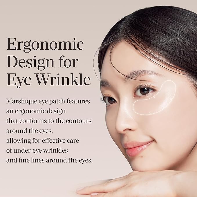 Marshique Hydrogel Under Eye Patches - Gifts for Women - Reduce Dark Circles, Puffy Eyes, Undereye Bags, Wrinkles - Non-slip Under Eye Mask - Tape Tox - Korea beauty Care (9 Pairs)
