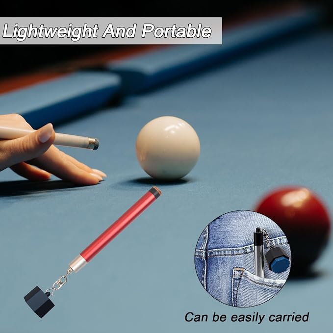 LAKE OF FIRE Pool Cue Chalk Holder – 2-in-1 Billiard Accessory with Pool Chalk Holder & Cue Tip Tool