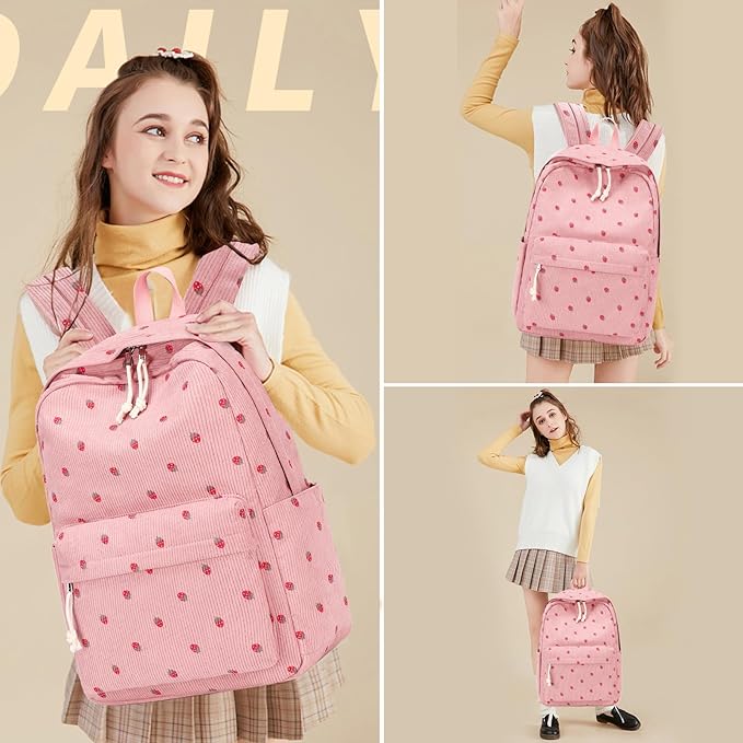 LOIDOU Backpack for Girls School Backpacks Bookbags for Elementary Middle School Women Laptop Backpacks