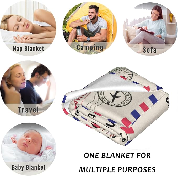 Blanket Gifts for Women Men - Get Well Blanket, Inspirational Blankets Gifts for Her Him, Super Soft Flannel Throw Blankets Gift for Mom Friend Sister Coworker(50'' x 60'')