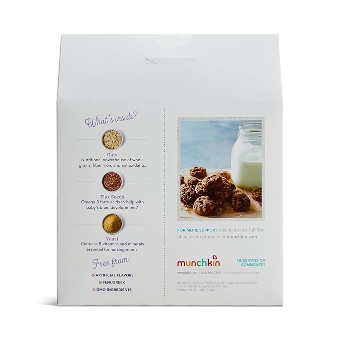 Munchkin Milkmakers Lactation Cookie Bites, Chocolate Salted Caramel, 10 Ct