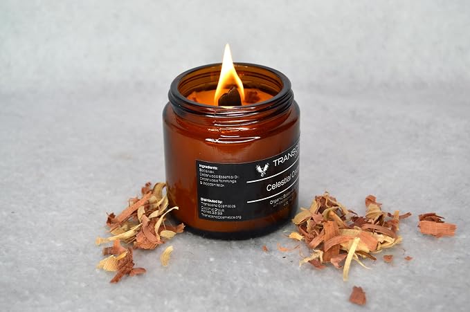 Celestial Cedarwood Organic Beeswax Candle (Small)