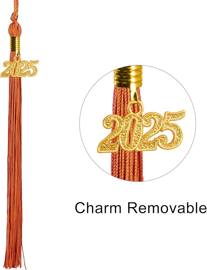 GraduationMall Matte Graduation Gown Cap Tassel Set 2025 for High School and Bachelor