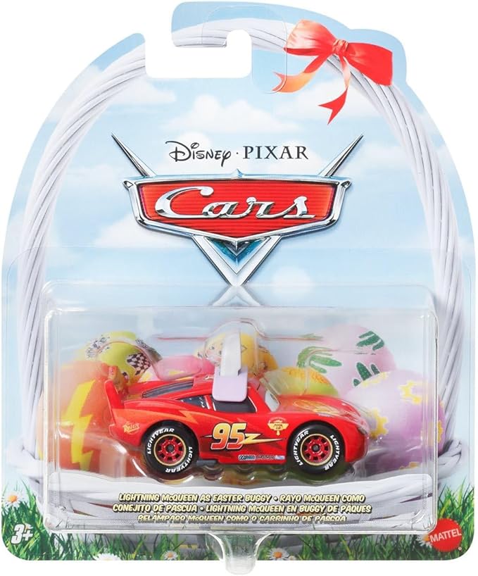 Disney Cars Easter Collection Lightning McQueen as Easter Buggy 1:55 Scale Diecast Vehicle