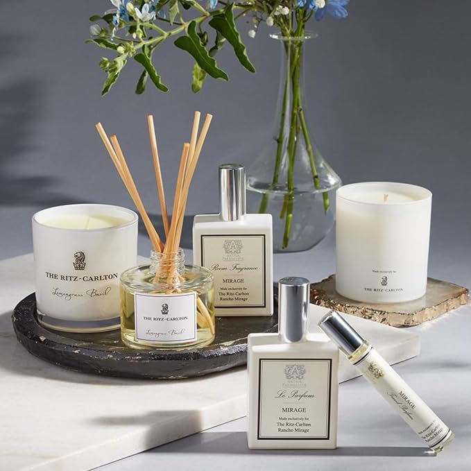 The Ritz-Carlton Candle - Lake Tahoe - Golden Bamboo - Gift Boxed - Notes of Satsuma Citrus, Lime, Apples, Bamboo - 9oz